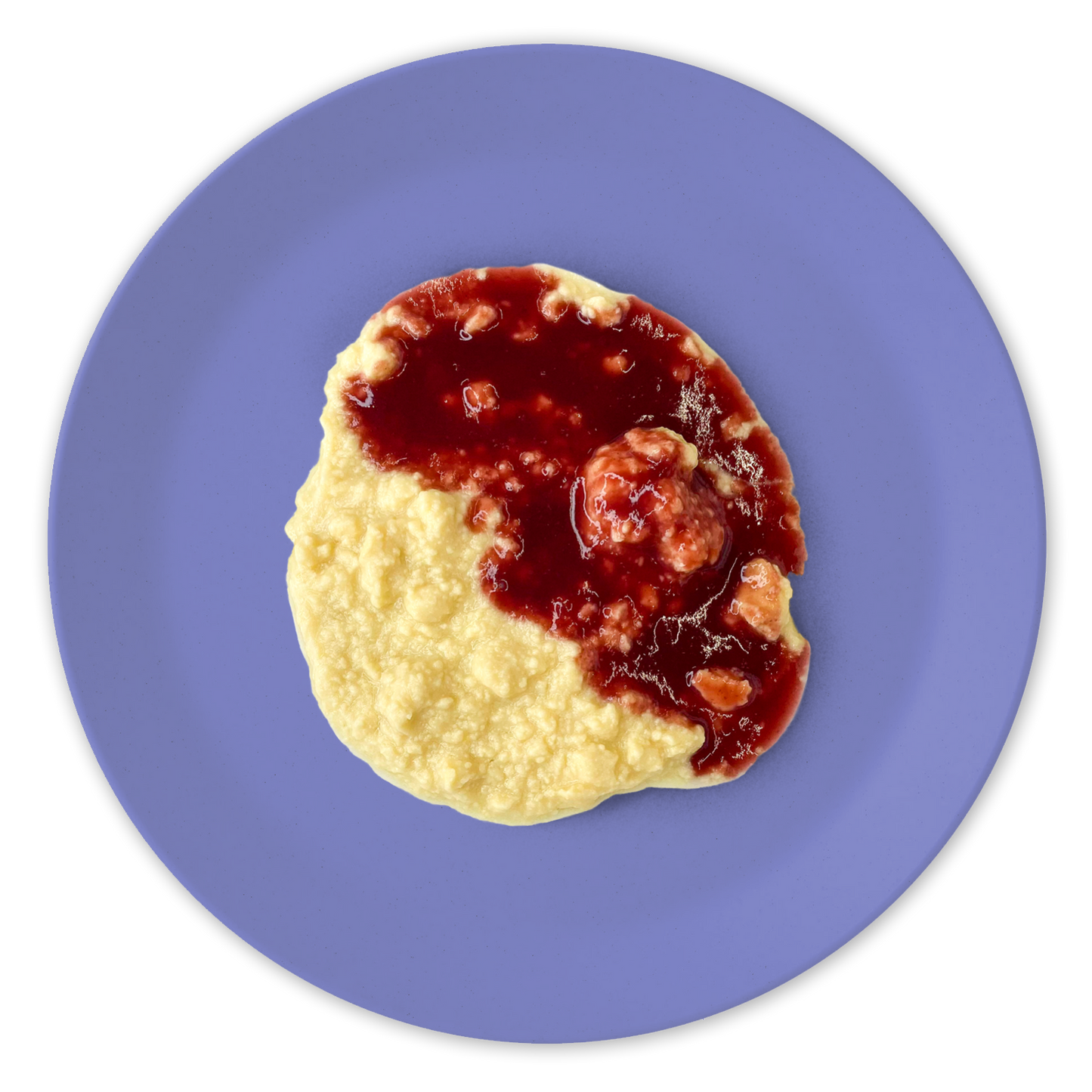 Mandelpudding mit Kirschsauce