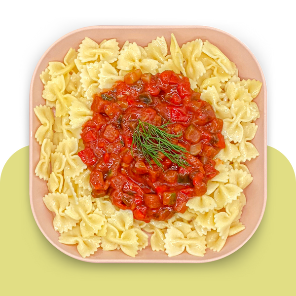 Hörnchennudeln mit Remys Ratatouille