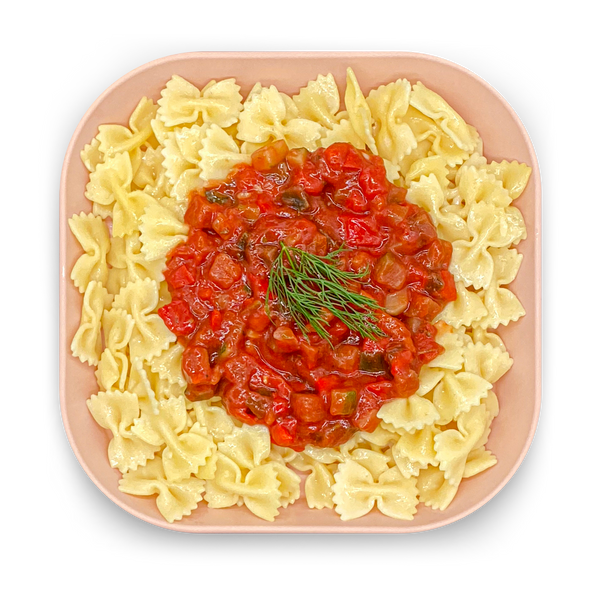 Schmetterlingsnudeln mit Remys Ratatouille