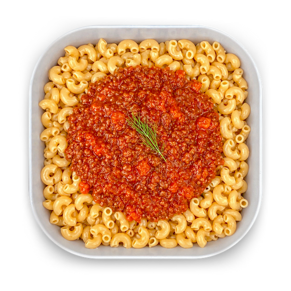 Hörnchennudeln mit Bolognese-Sauce