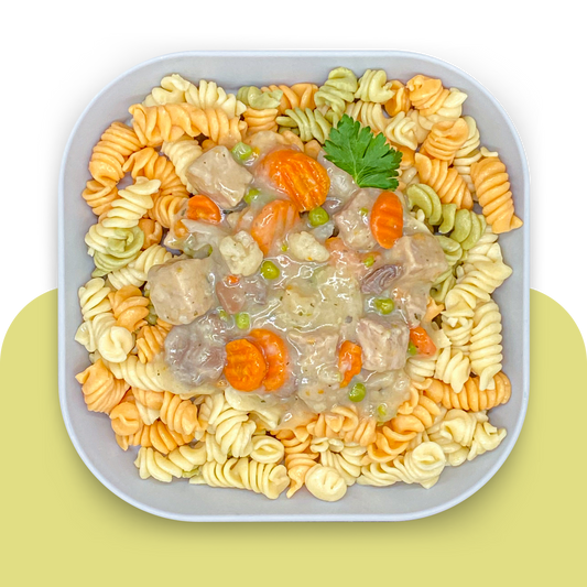 Pasta in Frühlingssauce mit Hähnchen