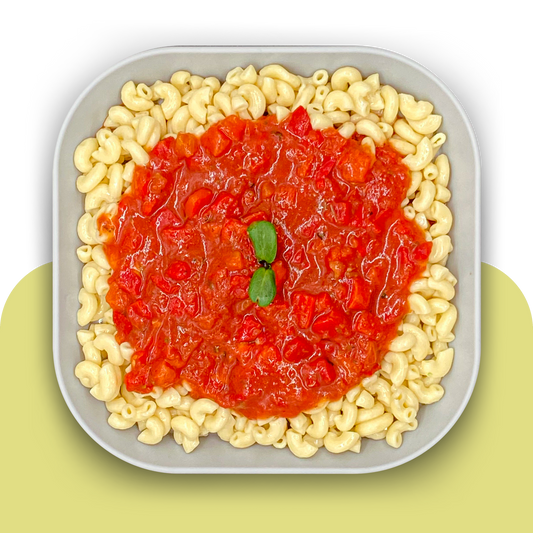 Pasta in fruchtiger Paprikasauce