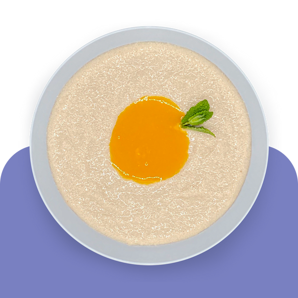 Mandel-Grießbrei mit Mandarinensauce