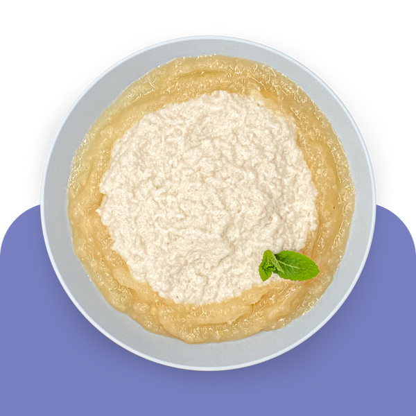 Haselnuss-Grießbrei mit Willis Birnensauce